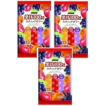 西瓜㈱リボン果汁100％スティックゼリー (計1000本) Amazon.co.jp: リボン 果汁100%スティックゼリー 15本×3袋